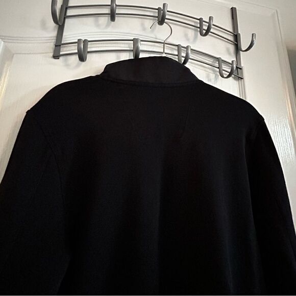 Calvin Klein Men’s 1/4 zip button pullover black sweater Medium EUC - Picture 12 of 15